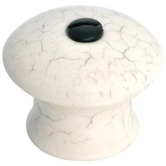 Tradco Cupboard Knob Crazed Ivory Porcelain D38xP35mm