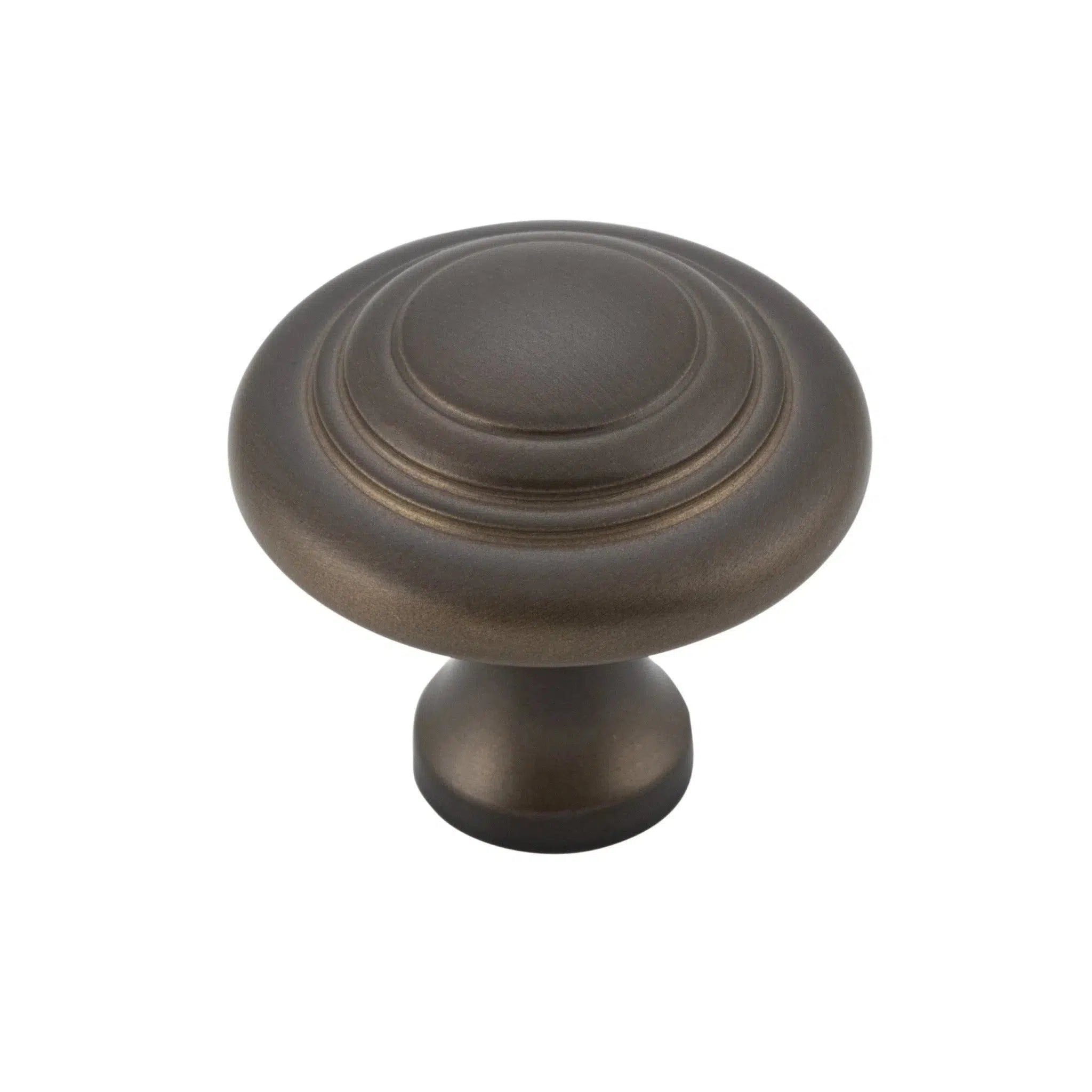 Tradco Cupboard Knob Domed Antique Brass D25xP24mm