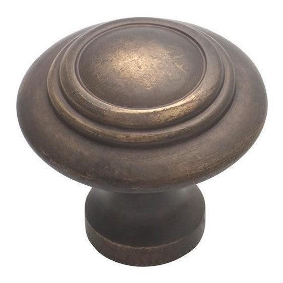 Tradco Cupboard Knob Domed Antique Brass D32xP29mm