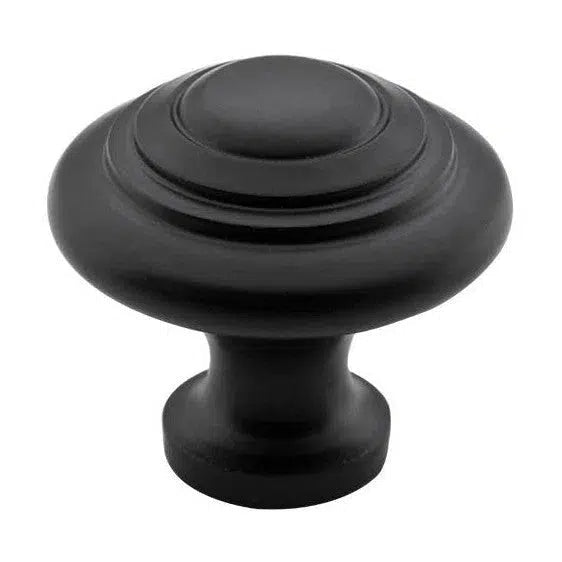 Tradco Cupboard Knob Domed Iron Matt Black D32xP29mm