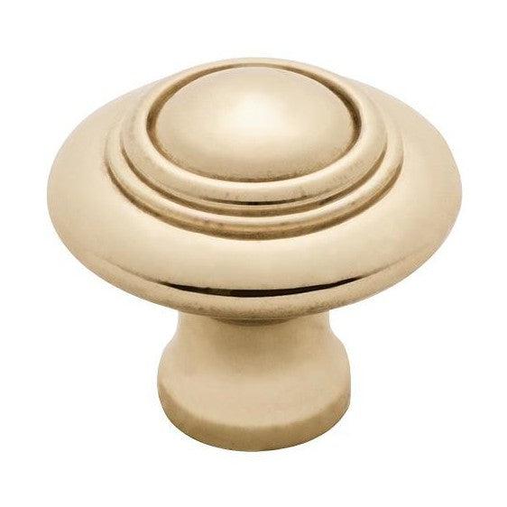Tradco Cupboard Knob Domed Polished Brass D25xP24mm
