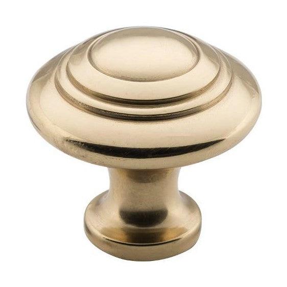 Tradco Cupboard Knob Domed Polished Brass D32xP29mm