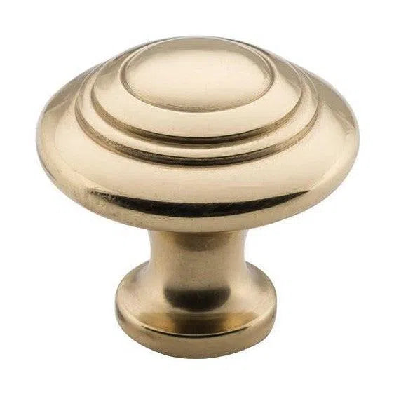 Tradco Cupboard Knob Domed Polished Brass D32xP29mm