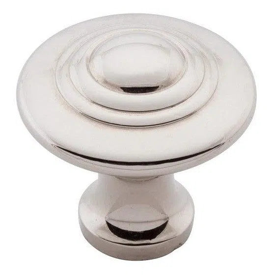 Tradco Cupboard Knob Domed Polished Nickel D32xP29mm