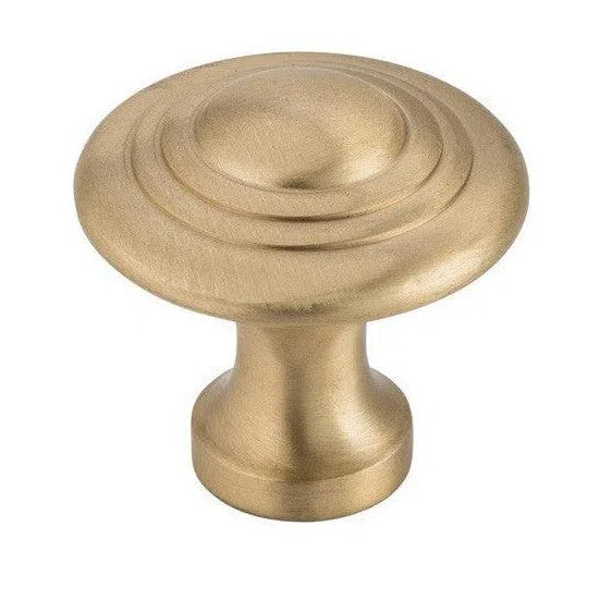 Tradco Cupboard Knob Domed Satin Brass D32xP29mm