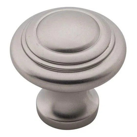 Tradco Cupboard Knob Domed Satin Nickel D38xP35mm