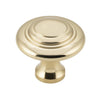 Tradco Cupboard Knob Domed Unlacquered Polished Brass D32xP29mm