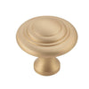 Tradco Cupboard Knob Domed Unlacquered Satin Brass D32xP29mm