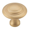 Tradco Cupboard Knob Domed Unlacquered Satin Brass D38xP35mm
