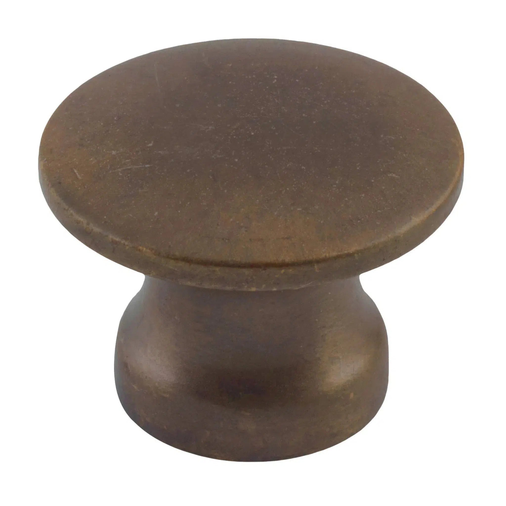 Tradco Cupboard Knob Flat Antique Brass D19xP14mm