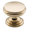 Tradco Cupboard Knob Flat Polished Brass D25xP20mm