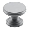 Tradco Cupboard Knob Flat Satin Chrome D32xP23mm