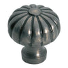 Tradco Cupboard Knob Fluted Iron Polished Metal D32xP36mm