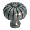 Tradco Cupboard Knob Fluted Iron Polished Metal D38xP42mm