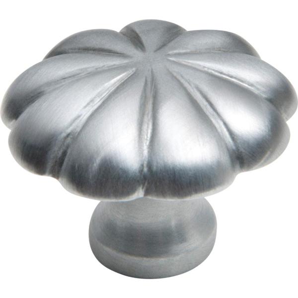Tradco Cupboard Knob Fluted Satin Chrome D35xP26mm