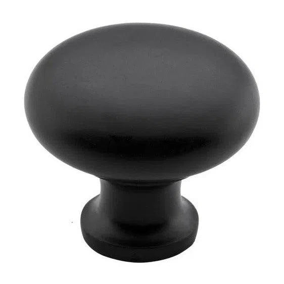 Tradco Cupboard Knob Round Iron Matt Black D25xP24mm