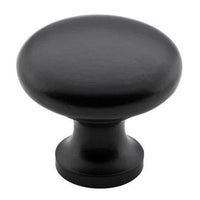 Tradco Cupboard Knob Round Iron Matt Black D32xP30mm