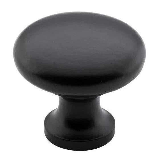 Tradco Cupboard Knob Round Iron Matt Black D38xP32mm