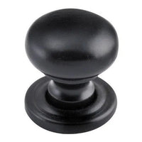 Tradco Cupboard Knob Sheet Brass Matt Black D19xP19mm