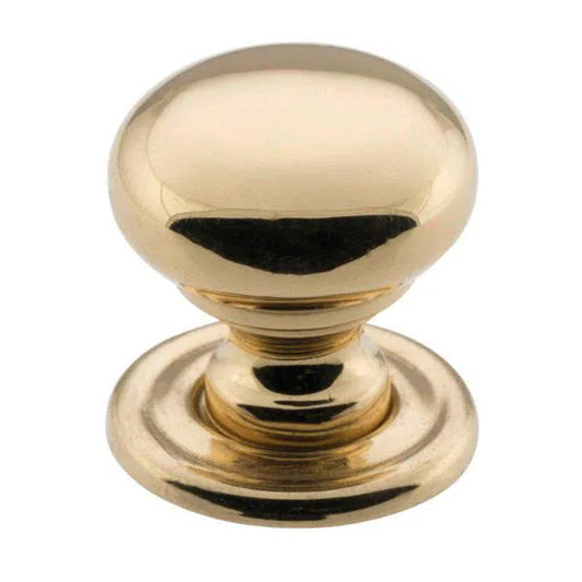 Tradco Cupboard Knob Sheet Brass Polished Brass D19xP19mm