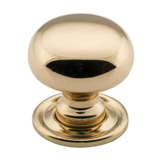 Tradco Cupboard Knob Sheet Brass Polished Brass D25xP27mm