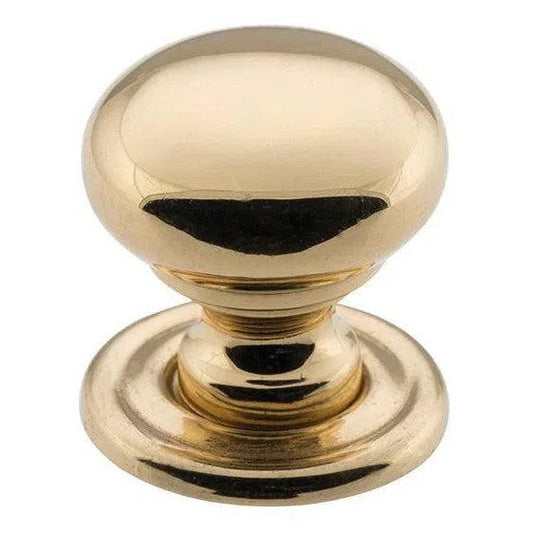 Tradco Cupboard Knob Sheet Brass Polished Brass D32xP28mm