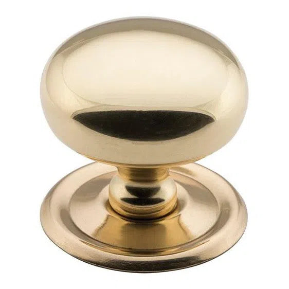 Tradco Cupboard Knob Sheet Brass Polished Brass D38xP35mm