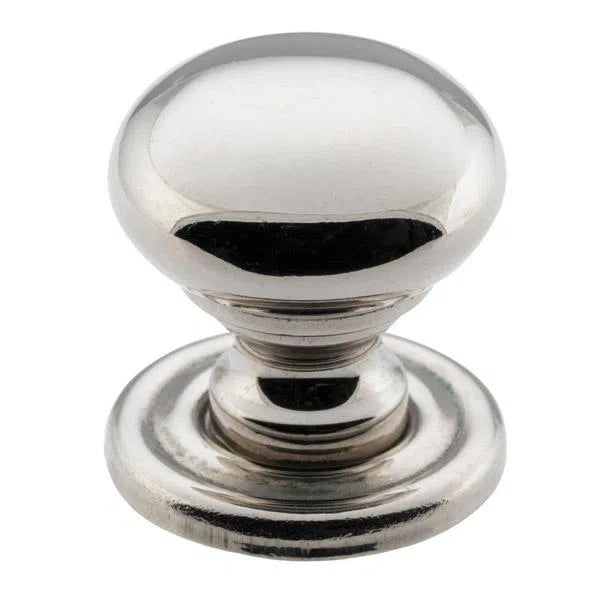 Tradco Cupboard Knob Sheet Brass Polished Nickel D19xP19mm
