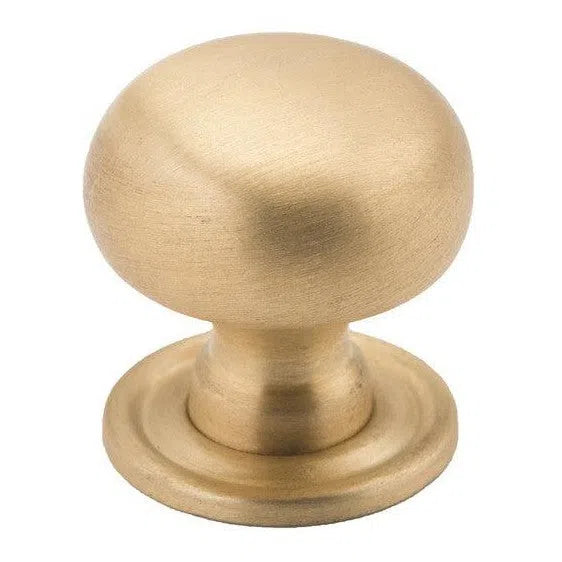 Tradco Cupboard Knob Sheet Brass Satin Brass D25xP27mm