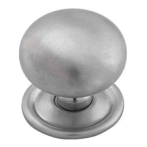 Tradco Cupboard Knob Sheet Brass Satin Chrome D38xP35mm