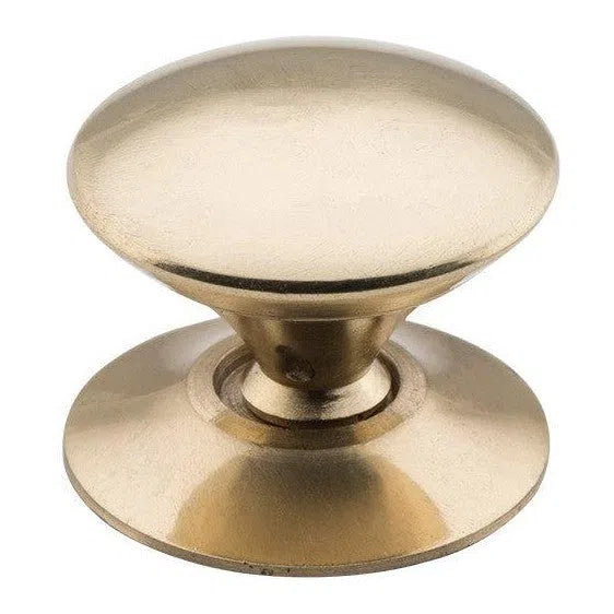 Tradco Cupboard Knob Sheet Brass Victorian Polished Brass D25xP22mm