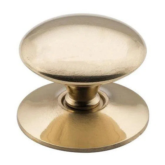 Tradco Cupboard Knob Sheet Brass Victorian Polished Brass D32xP26mm