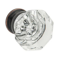 Tradco Cupboard Knob Sophia Glass Matt Black D41xP47mm BP27mm