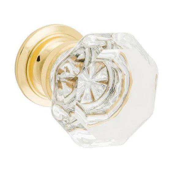 Tradco Cupboard Knob Sophia Glass Polished Brass D41xP47mm BP27mm
