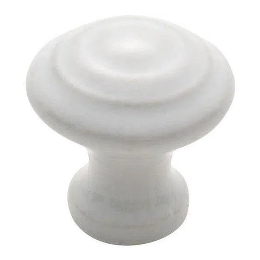 Tradco Cupboard Knob White Porcelain Domed D25xP30mm