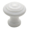 Tradco Cupboard Knob White Porcelain Domed D25xP30mm