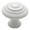 Tradco Cupboard Knob White Porcelain Domed D32xP31mm