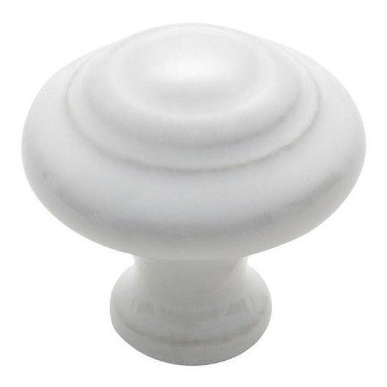 Tradco Cupboard Knob White Porcelain Domed D38xP37mm