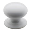 Tradco Cupboard Knob White Porcelain Round D35xP31mm