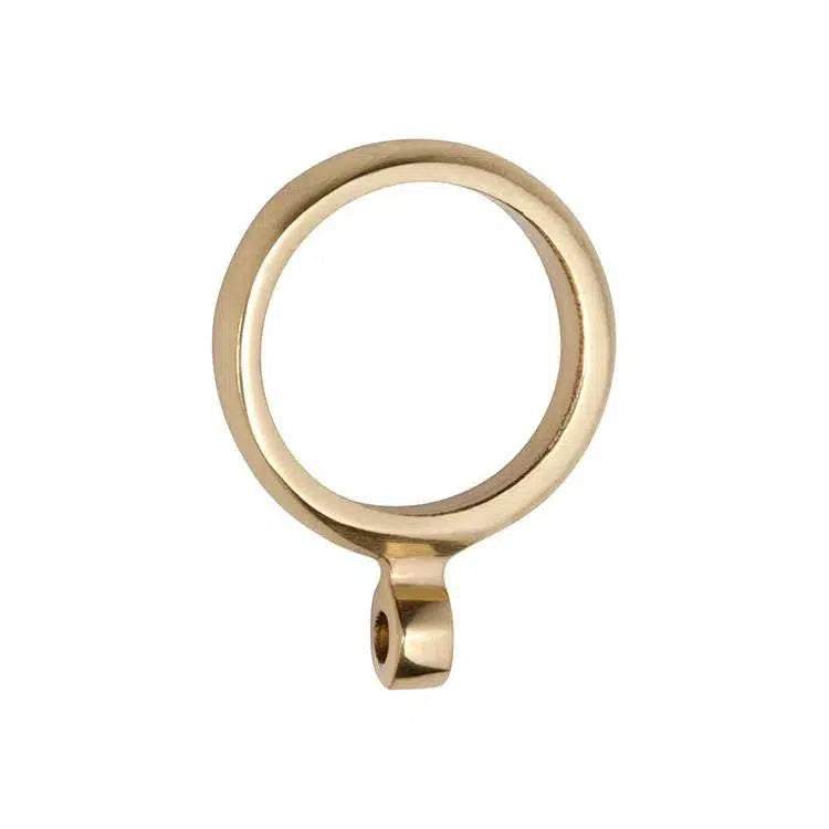 Tradco Curtain Ring Polished Brass Id25mm