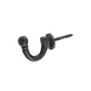 Tradco Curtain Tie Back Hook Standard Matt Black P45mm