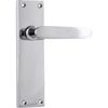 Tradco Door Handle Balmoral Latch Pair Chrome Plated