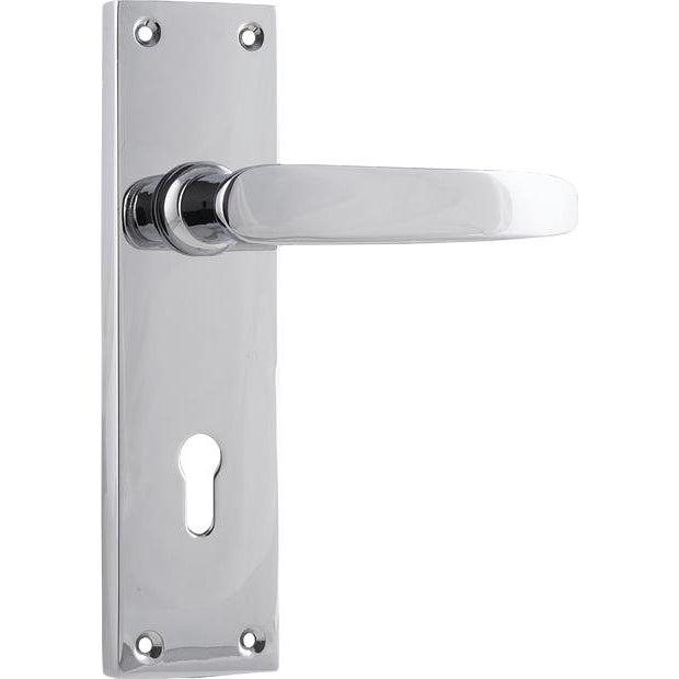 Tradco Door Handle Balmoral Lock Pair Chrome Plated