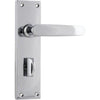 Tradco Door Handle Balmoral Privacy Pair Chrome Plated