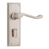 Tradco Door Handle Camden Privacy Pair Satin Nickel