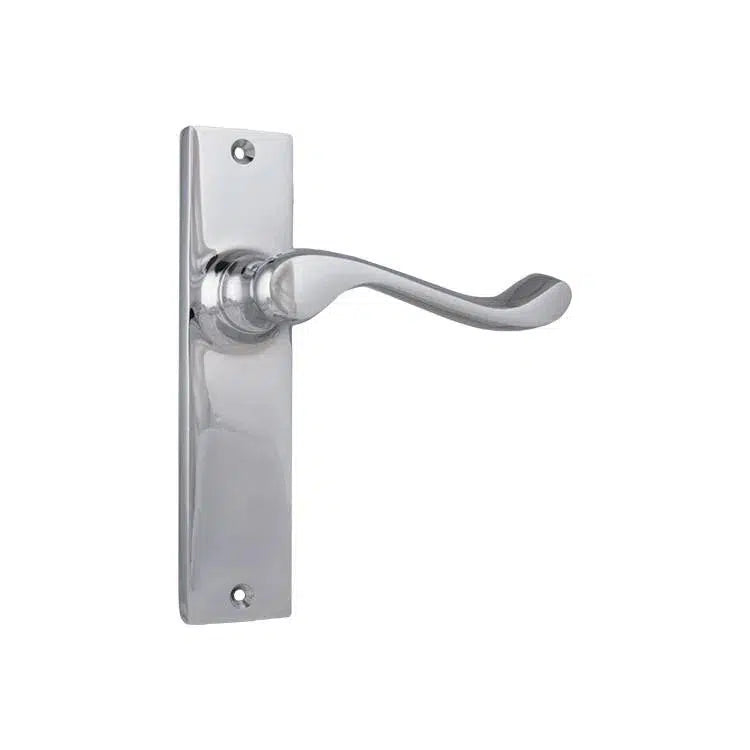 Tradco Door Handle Fremantle Latch Pair Chrome Plated