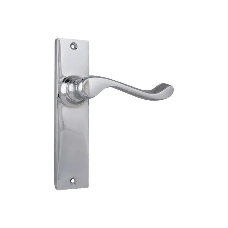 Tradco Door Handle Fremantle Latch Pair Chrome Plated