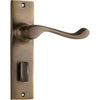 Tradco Door Handle Fremantle Privacy Pair Antique Brass