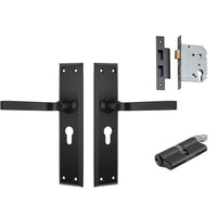 Tradco Door Handle Menton Antique Copper Key/Key Entrance Set