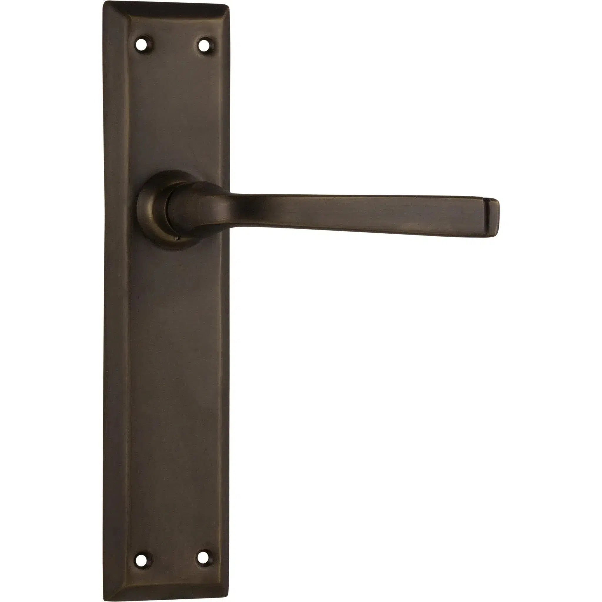 Tradco Door Handle Menton Latch Pair Antique Brass